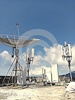 Working and visit satelit