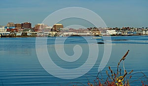 Working waterfront, Portland, Maine, Nov. 2020, overlooking Portland Harbor and Casco Bay photo