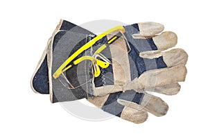 Workman Hand Gloves And Goggles photo