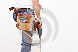 Workman with tools photo