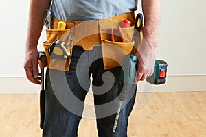 Workman Wearing Toolbelt