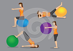 Workout Routine with Exercise Ball for Women