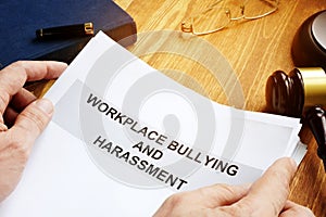 Workplace bullying and harassment claim photo