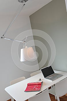 Workplace with computer,