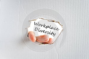 Workplace diversity text concept