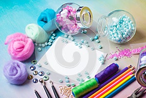 Workplace of jewellery maker