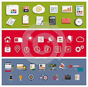 Workplace office and business work elements set