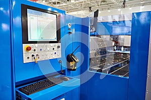 Workplace of operator laser cutting machine