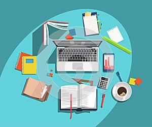 Workplace vector illustration