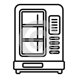 Workplace vending machine icon outline vector. Cooler food