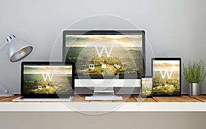 workplace with website cms theme online responsive website on de