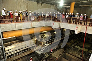 Works inspection of Subway construction