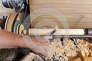 Works on a lathe