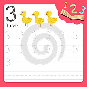 Worksheet Writing practice number three