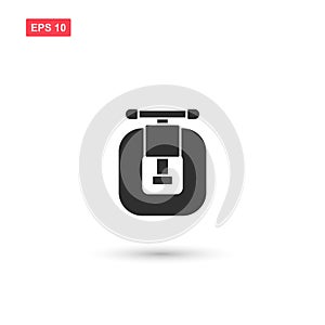 Workshop bench vise clamp vector isolated 3