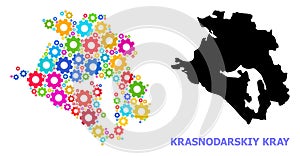 Workshop Composition Map of Krasnodarskiy Kray of Bright Gears