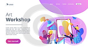 Workshop concept landing page.