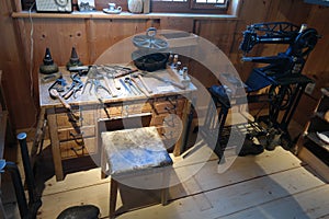 Workshop of the first shoemakers