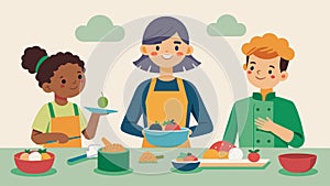 A workshop for individuals with sensory processing disorder teaching how to use different textures and flavors to create photo