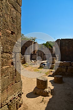 The workshop of Pheidios, which turned into a Christian basilica, at Ancient Olympia, Gre