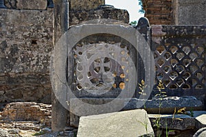 The workshop of Pheidios, which turned into a Christian basilica, at Ancient Olympia, Gre