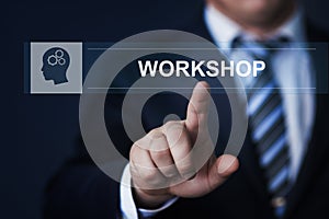 Workshop Webinar Training Learning Knowledge Education Business Internet Concept