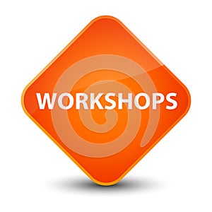 Workshops elegant orange diamond button