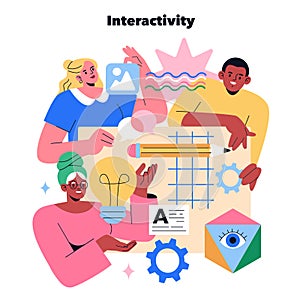 Workshops. Flat Vector Illustration