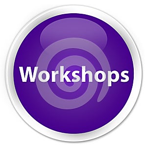 Workshops premium purple round button