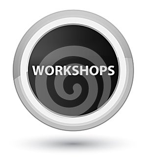 Workshops prime black round button