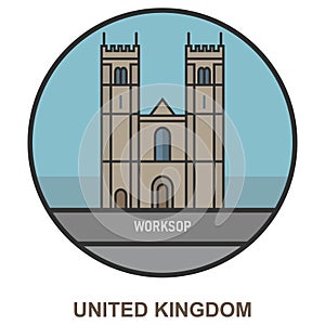 Worksop. Cities and towns in United Kingdom