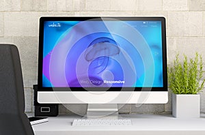 workspace with cool responsive design