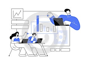 Workspace isolated cartoon vector illustrations.