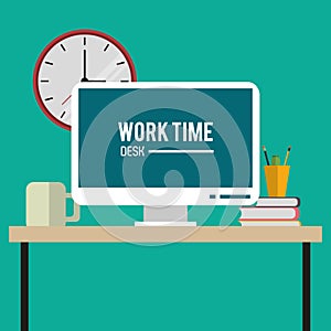 Worktime desk office supply design