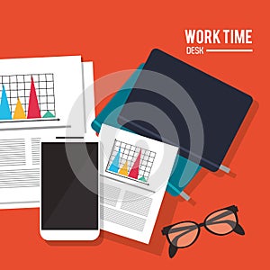 Worktime desk office supply design