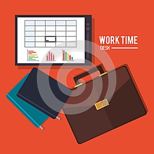 Worktime desk office supply design