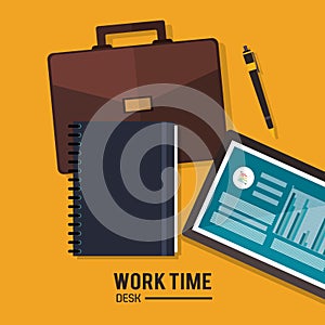 Worktime desk office supply design