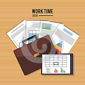 Worktime desk office supply design