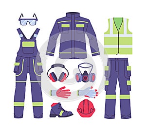 Workwear uniform vector illustration