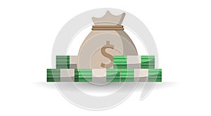 World2.Illustration of financial ...t vector graph. Money.