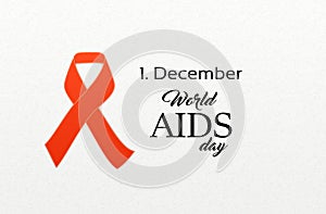 World AIDS day. 1st December