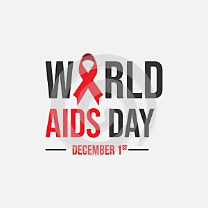 World AIDS Day 1st December World Aids Day hiv vector image