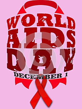 world aids day banner design illustration