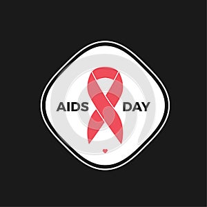 world aids day logo vector design