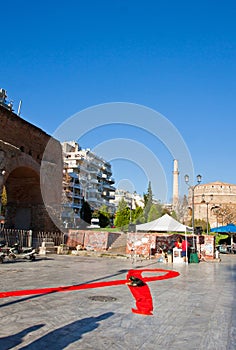 World AIDS Day on the streets of Thessaloniki, Greece