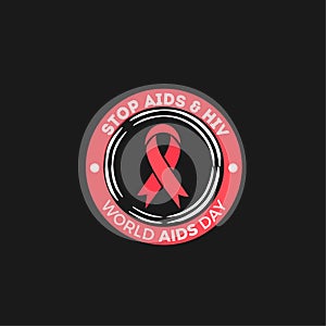 World Aids day Vector Design