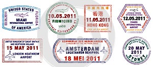 World Airport Stamps photo