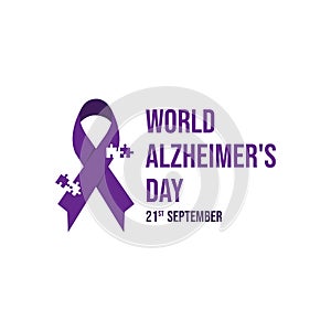 World Alzheimer Day vector icon illustration