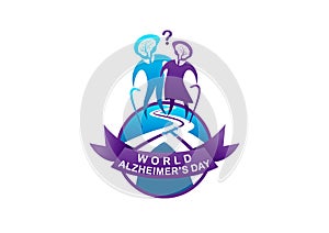 World alzheimer's day illustration