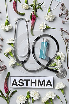 World Asthma Day, concept of allergy care - Asthma